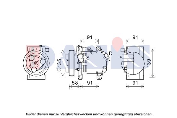 AKS DASIS Kompressori, ilmastointilaite 852784N